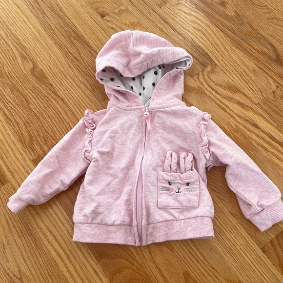 Other - Baby Girl Pink Zip Up Hoodie Sz 12M